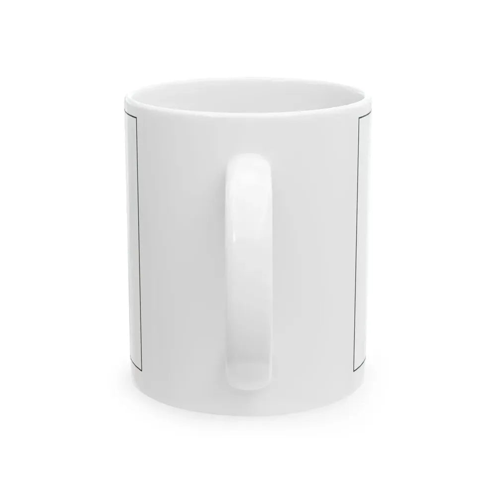 Flag of Bosnia and Herzegovina colouring page (Bosnia and Herzegovina) White Coffee Mug - Go Mug Yourself
