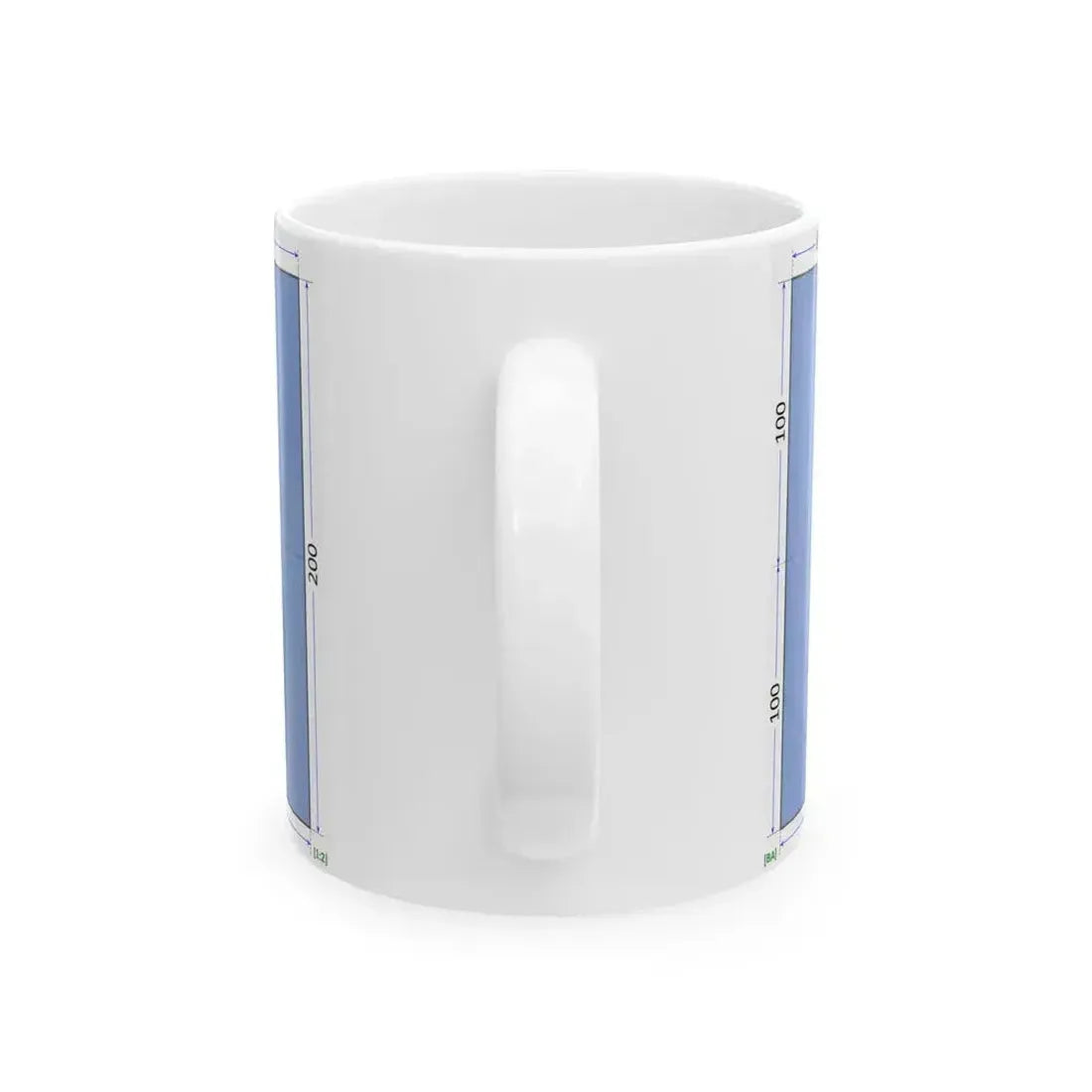 Flag of Bosnia and Herzegovina construction sheet (Bosnia and Herzegovina) White Coffee Mug - Go Mug Yourself