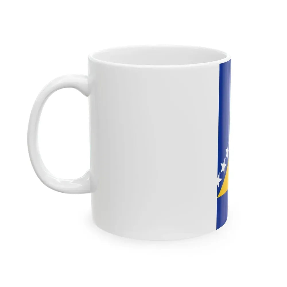 Flag of Bosnia and Herzegovina vertical (Bosnia and Herzegovina) White Coffee Mug - Go Mug Yourself