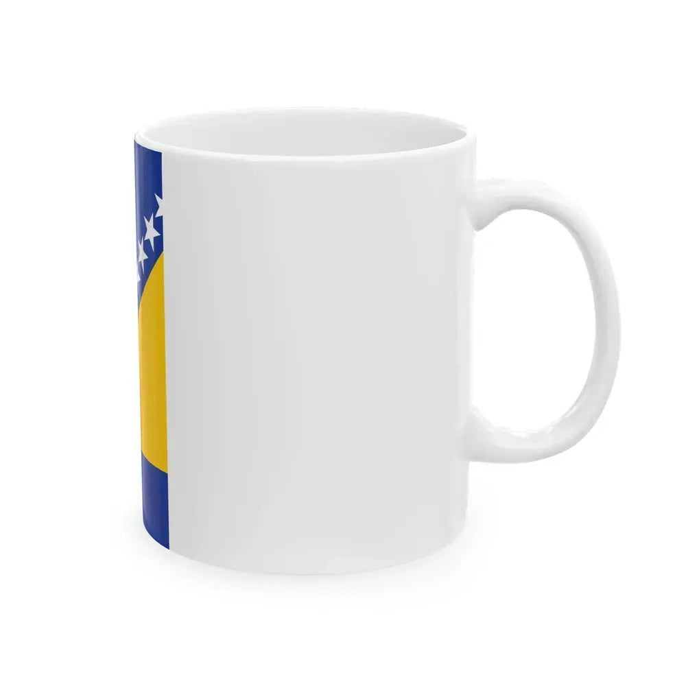 Flag of Bosnia and Herzegovina vertical (Bosnia and Herzegovina) White Coffee Mug - Go Mug Yourself