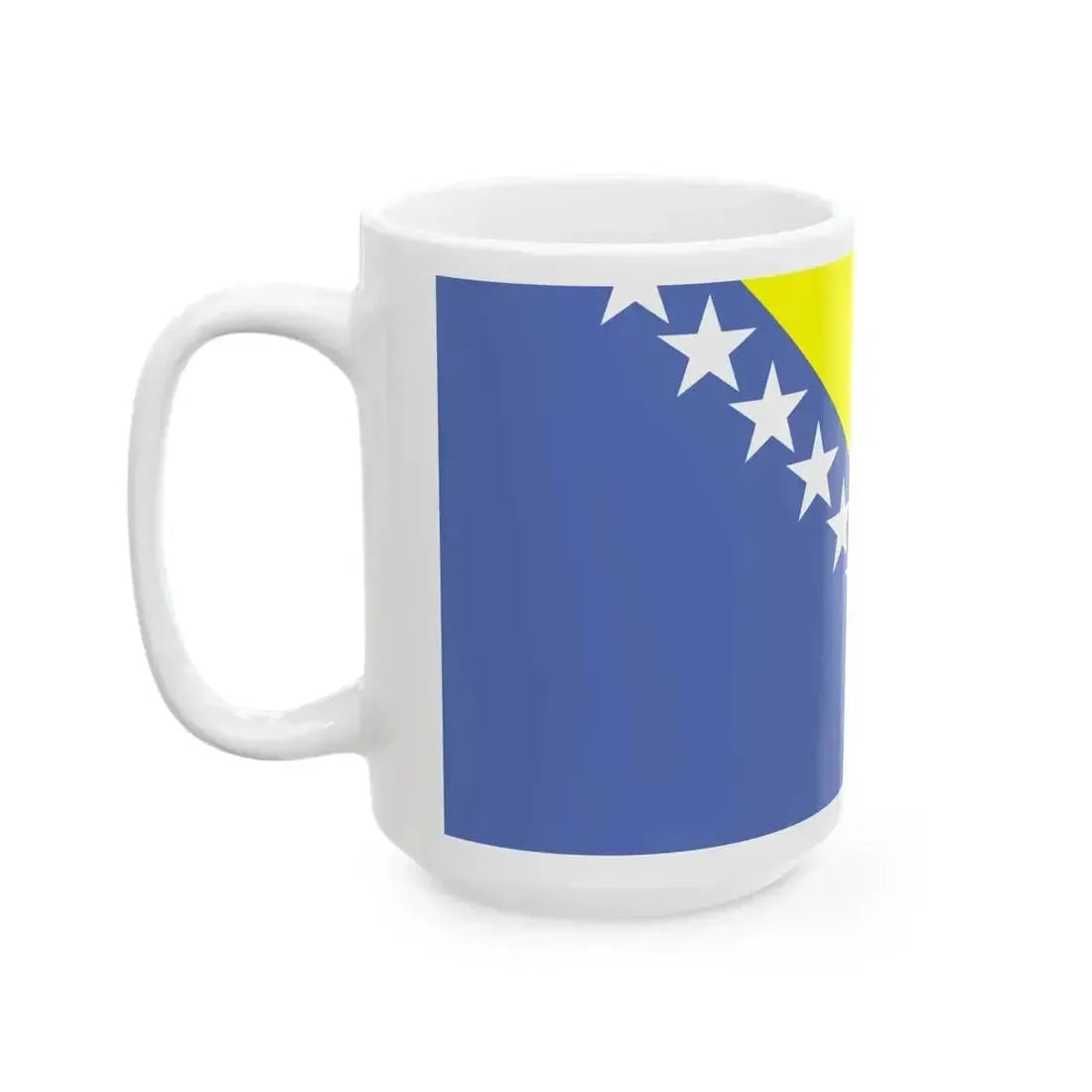 Flag of Bosnia and Herzegovina WFB 2000 (Bosnia and Herzegovina) White Coffee Mug - Go Mug Yourself