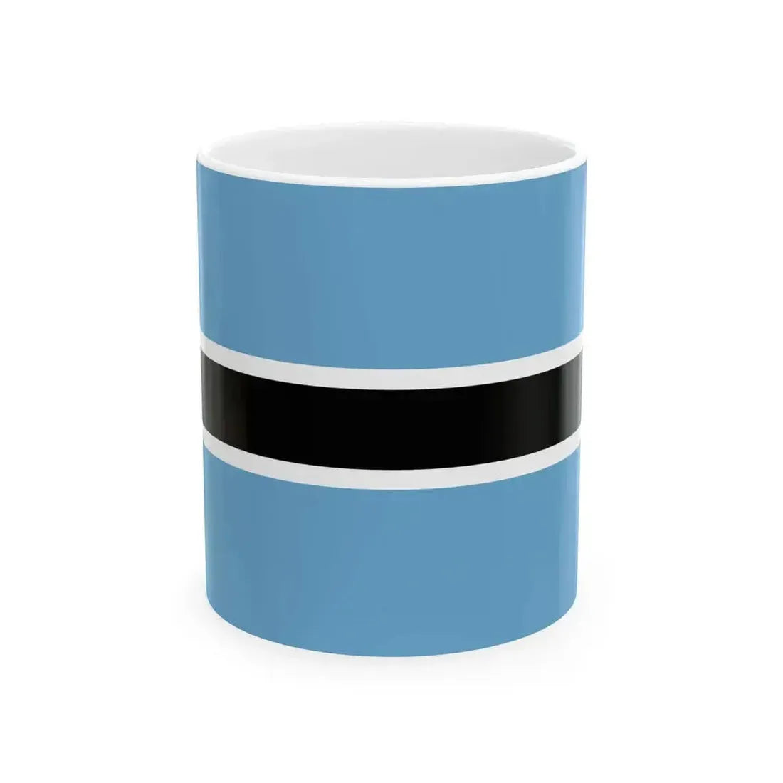 Flag of Botswana (Botswana) White Coffee Mug 11oz - Go Mug Yourself