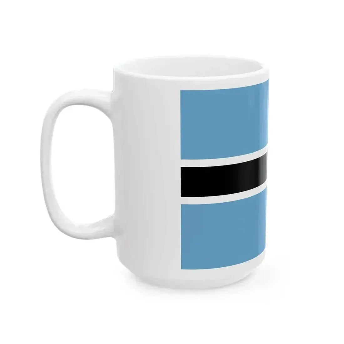 Flag of Botswana (Botswana) White Coffee Mug - Go Mug Yourself
