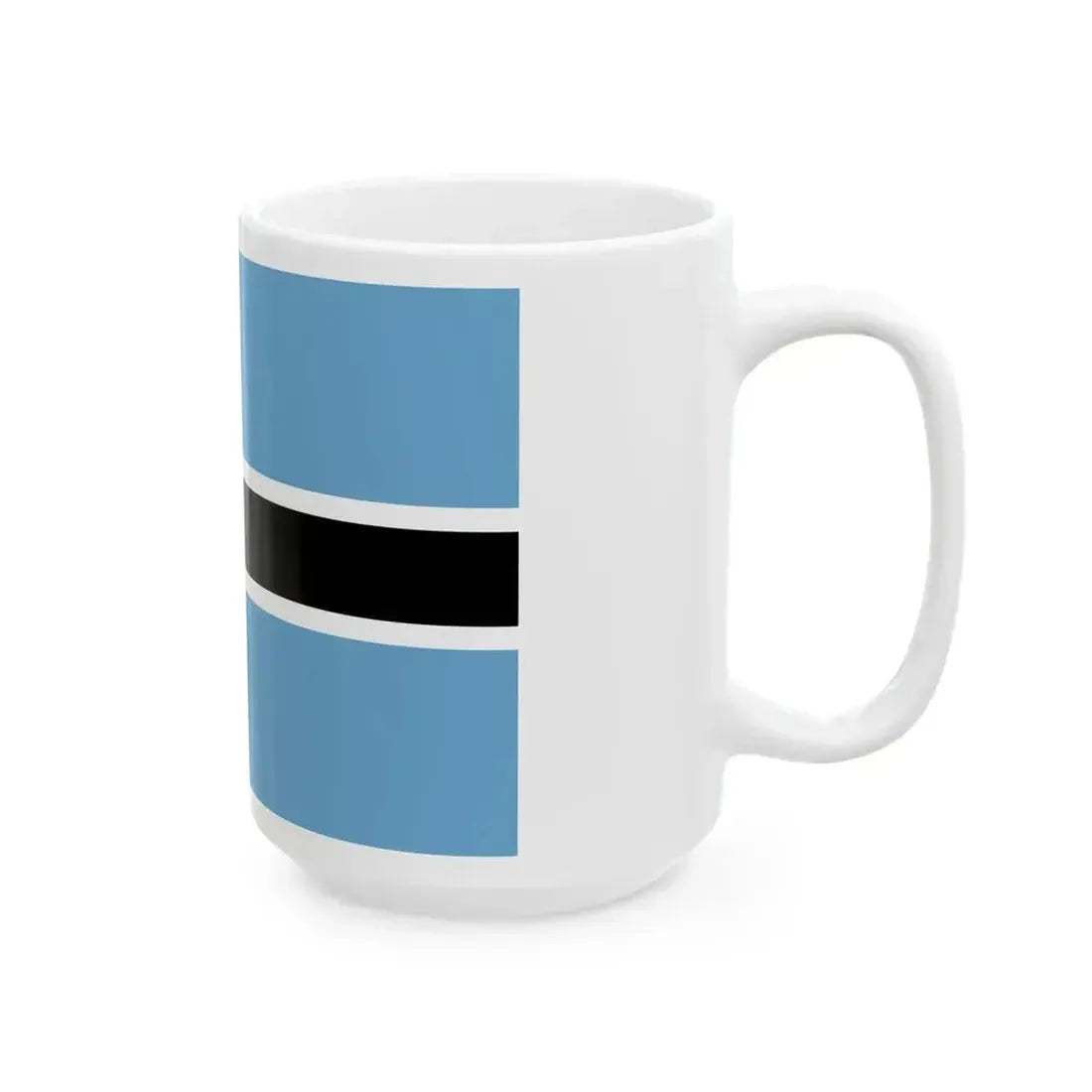 Flag of Botswana (Botswana) White Coffee Mug - Go Mug Yourself