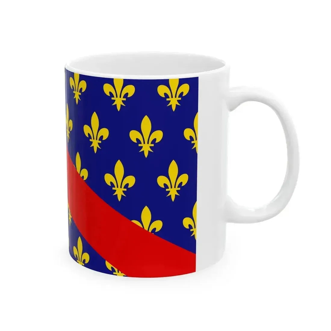 Flag of Bourbonnais (Belgium) White Coffee Mug - Go Mug Yourself
