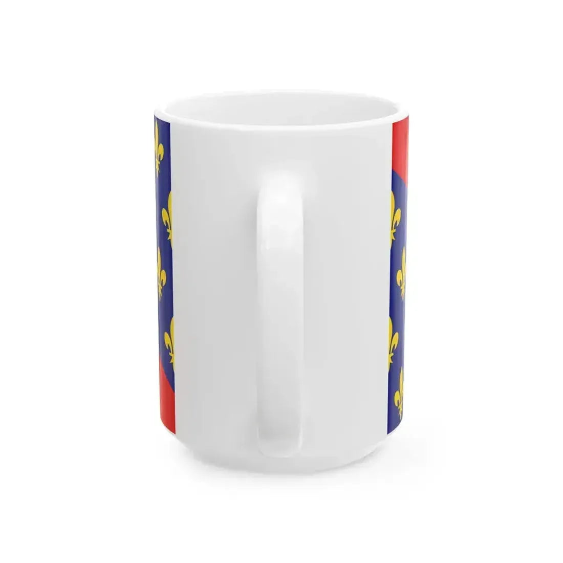 Flag of Bourbonnais (Belgium) White Coffee Mug - Go Mug Yourself