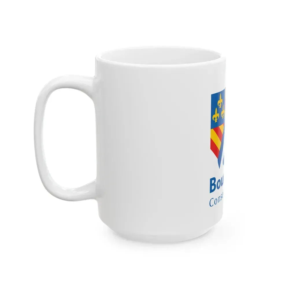 Flag of Bourgogne France 2 - White Coffee Mug - Go Mug Yourself