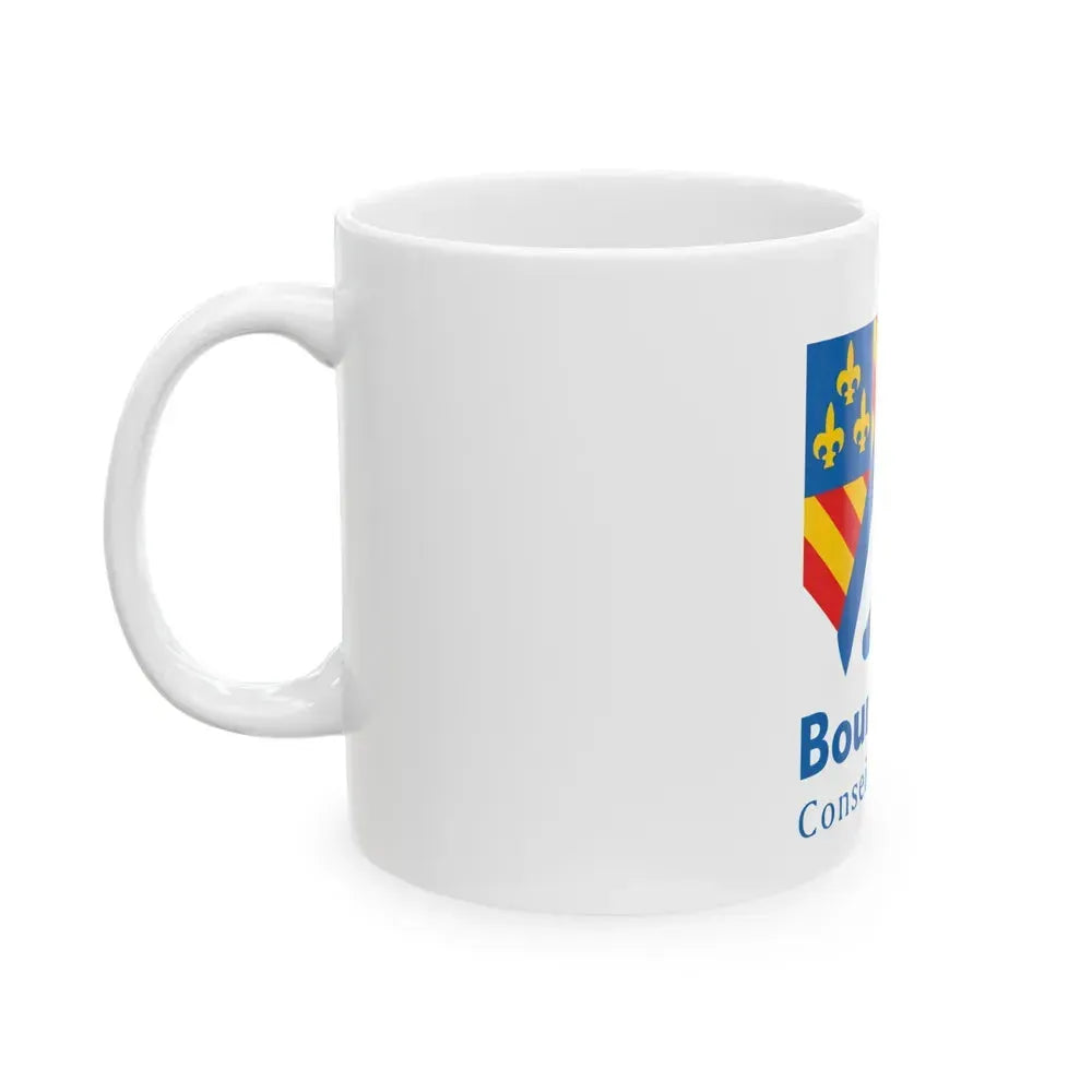Flag of Bourgogne France 2 - White Coffee Mug - Go Mug Yourself