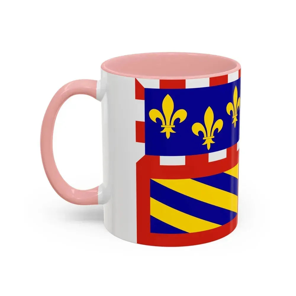 Flag of Bourgogne France - Accent Coffee Mug - Go Mug Yourself