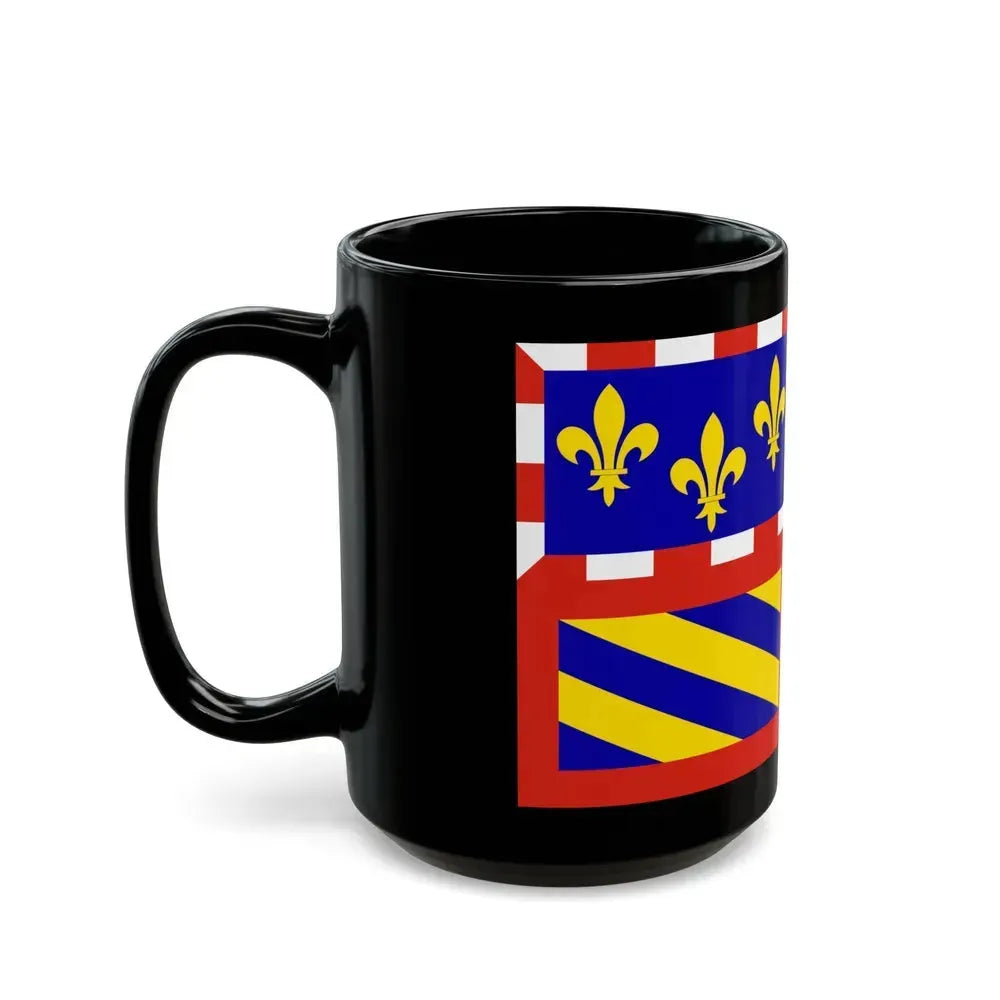 Flag of Bourgogne France - Black Coffee Mug - Go Mug Yourself