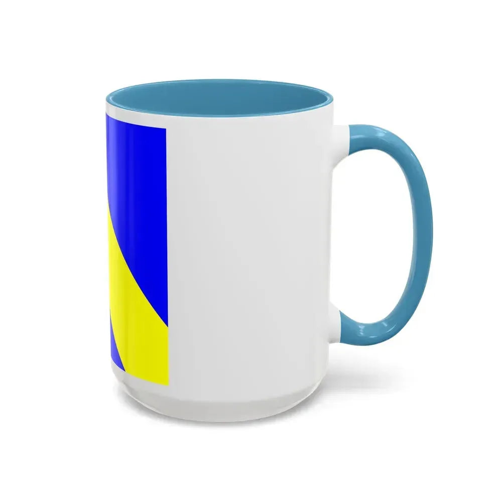 Flag of Bournens Switzerland - Accent Coffee Mug - Go Mug Yourself