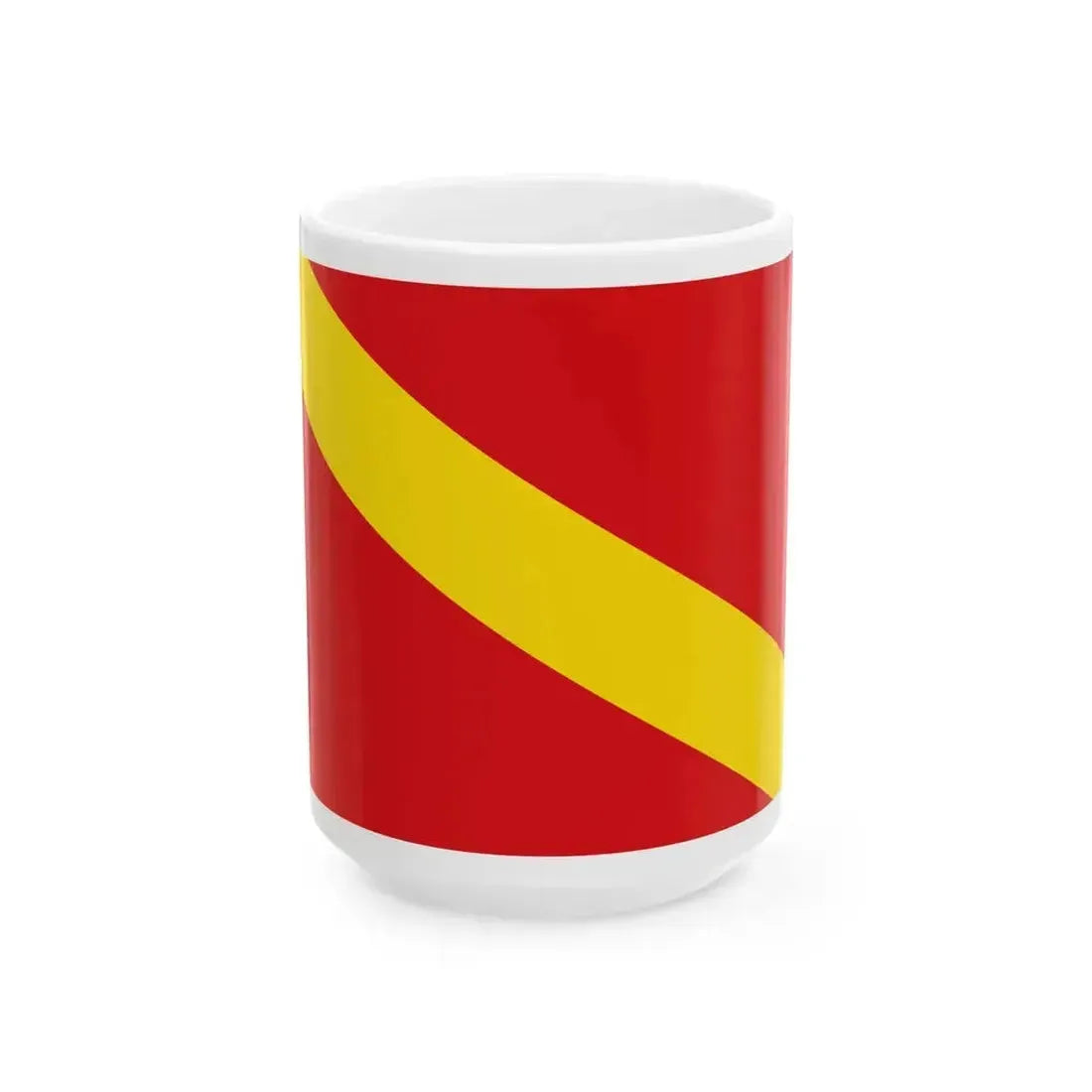 Flag of Boussu (Belgium) White Coffee Mug 15oz - Go Mug Yourself
