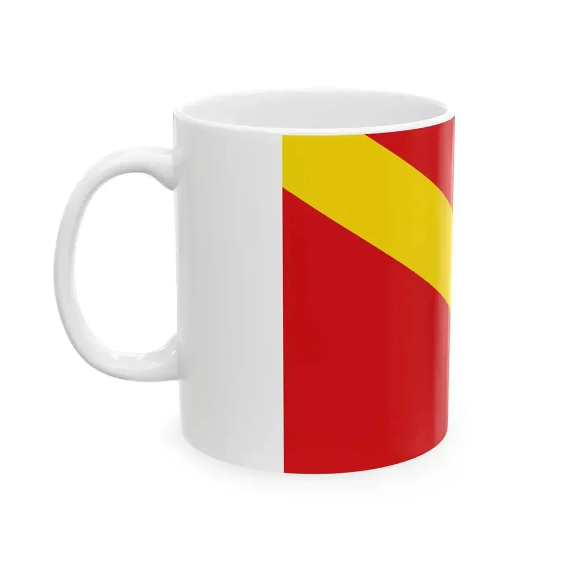 Flag of Boussu (Belgium) White Coffee Mug - Go Mug Yourself