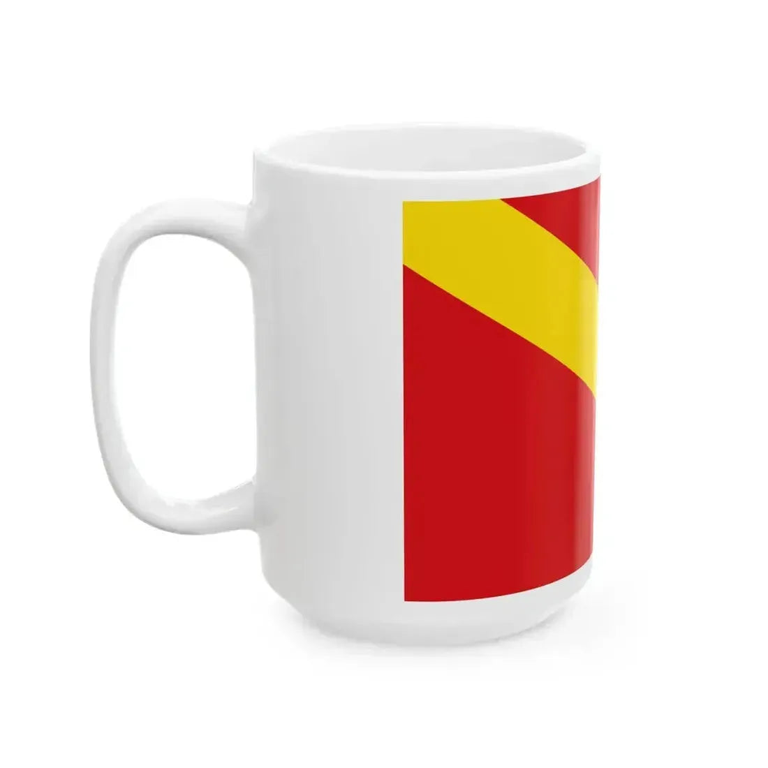 Flag of Boussu (Belgium) White Coffee Mug - Go Mug Yourself