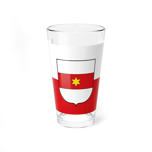 Flag of Bozen (Italy) Pint Glass 16oz 16oz - Go Mug Yourself