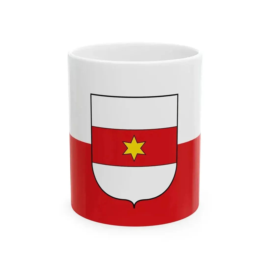 Flag of Bozen (Italy) White Coffee Mug 11oz - Go Mug Yourself