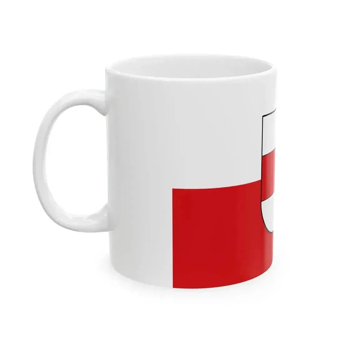 Flag of Bozen (Italy) White Coffee Mug - Go Mug Yourself