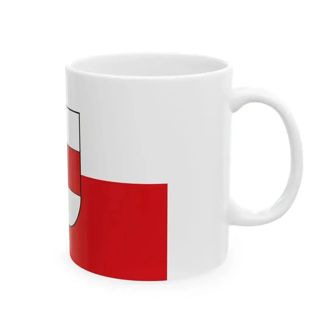 Flag of Bozen (Italy) White Coffee Mug - Go Mug Yourself
