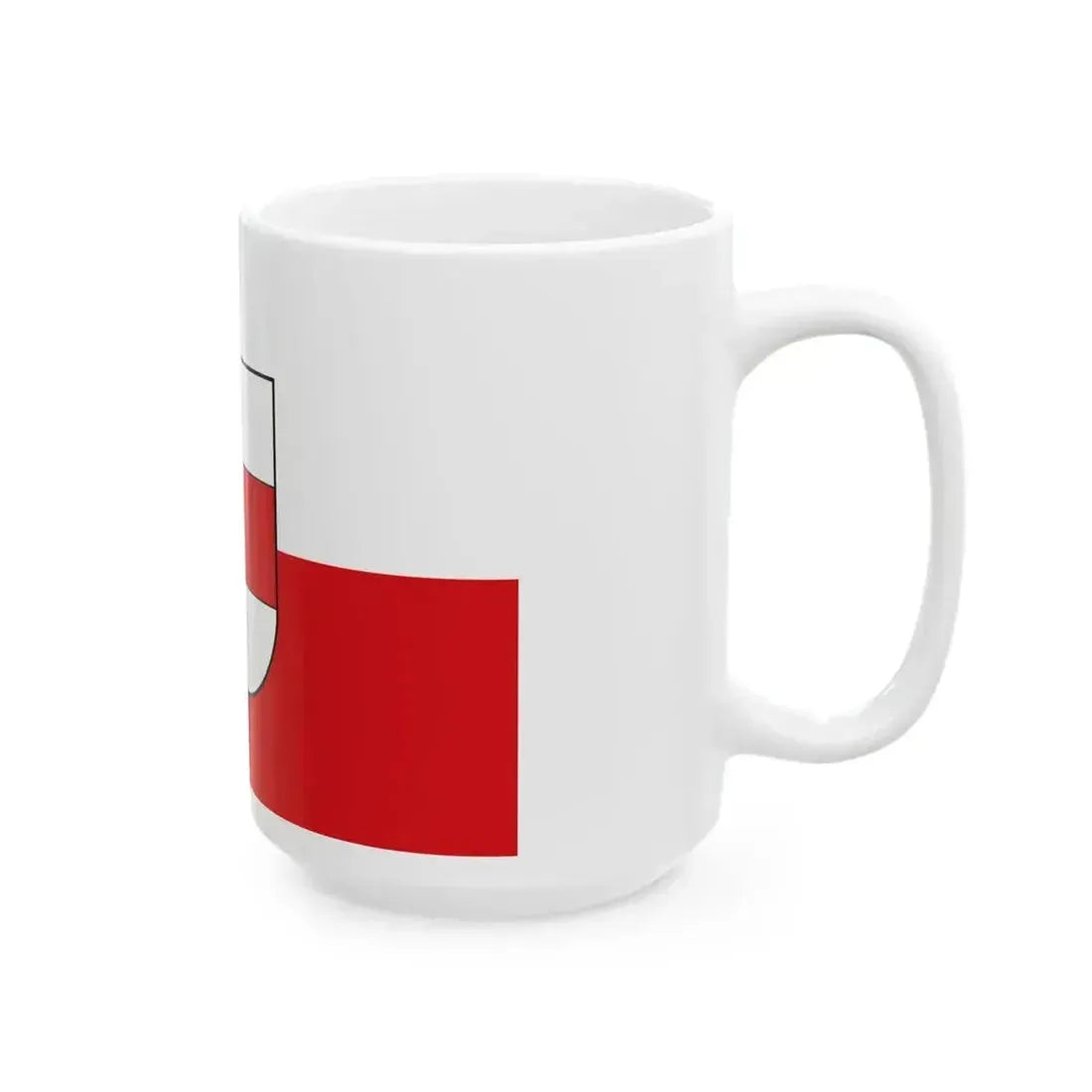 Flag of Bozen (Italy) White Coffee Mug - Go Mug Yourself