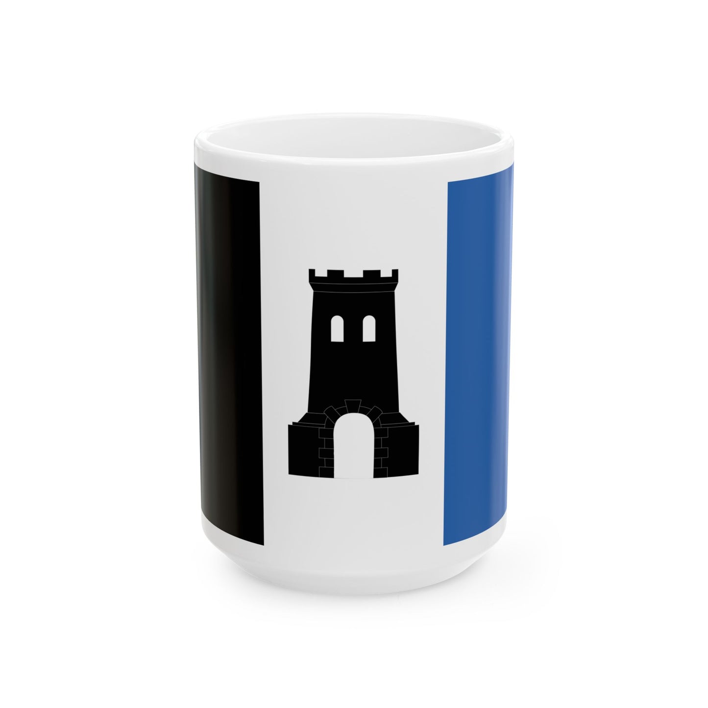 Flag of Braine-le-Comte Belgium (Belgium) White Coffee Mug-15oz-Go Mug Yourself