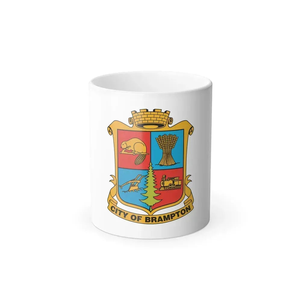 Flag of Brampton Canada - Color Changing Coffee Mug 11oz - Go Mug Yourself