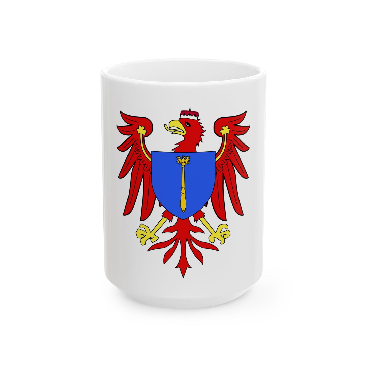 Flag of Brandenburg 1657-1701 (Germany) White Coffee Mug-15oz-Go Mug Yourself
