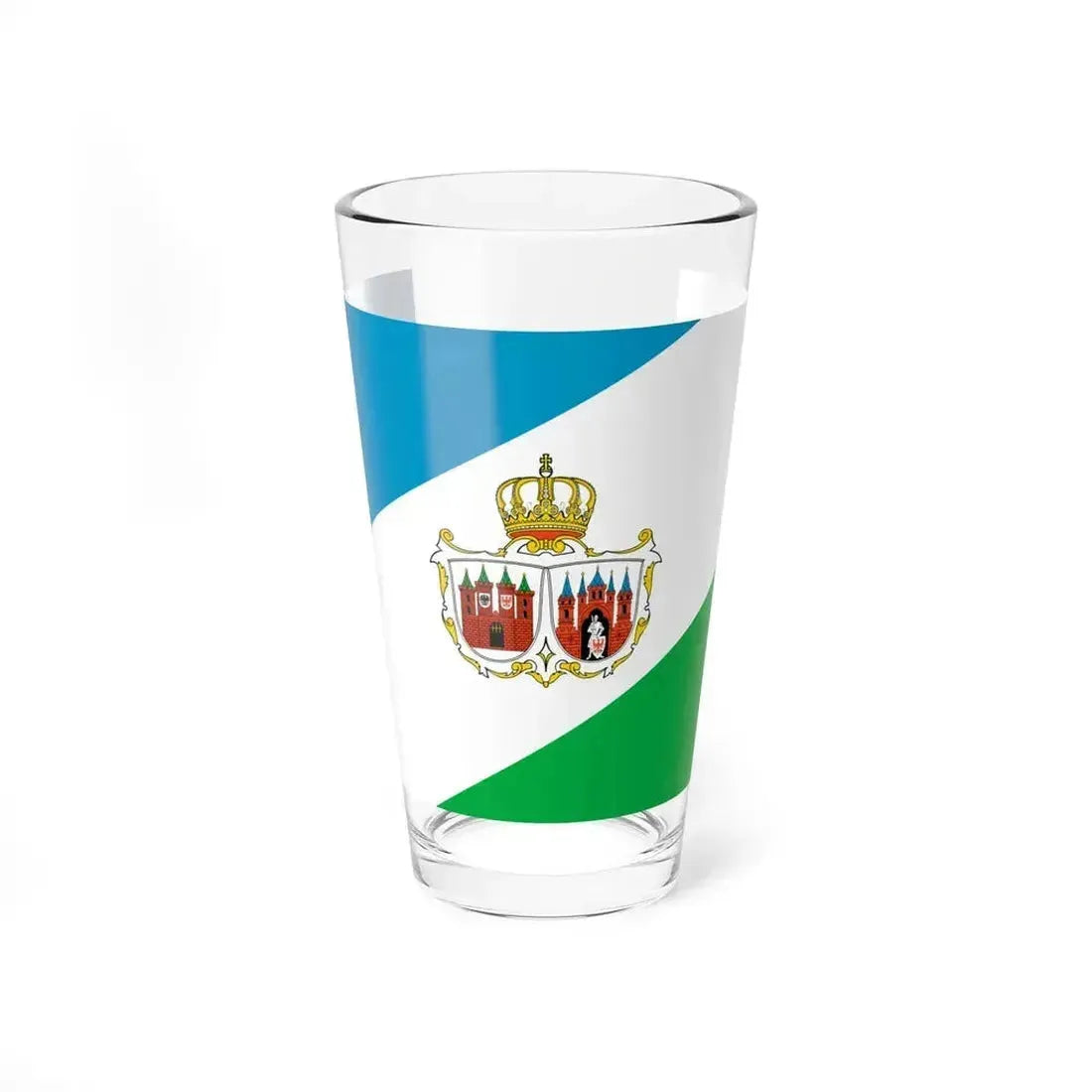 Flag of Brandenburg an der Havel Germany - Pint Glass 16oz 16oz - Go Mug Yourself