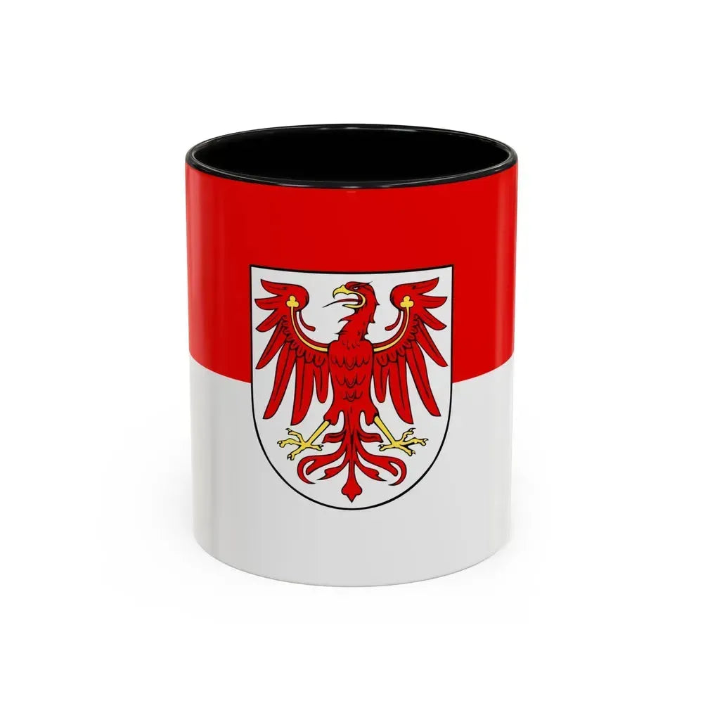 Flag of Brandenburg Germany - Accent Coffee Mug 11oz Black - Go Mug Yourself