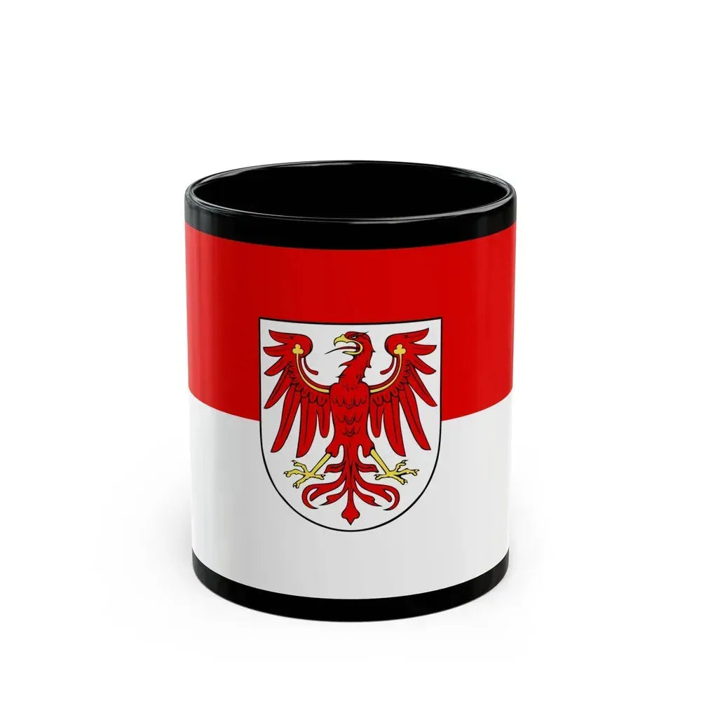 Flag of Brandenburg Germany - Black Coffee Mug 11oz - Go Mug Yourself