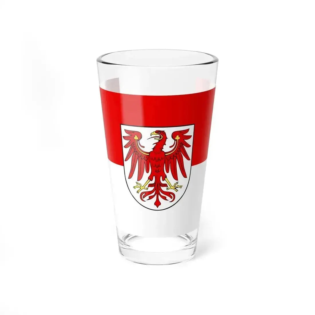 Flag of Brandenburg Germany - Pint Glass 16oz 16oz - Go Mug Yourself