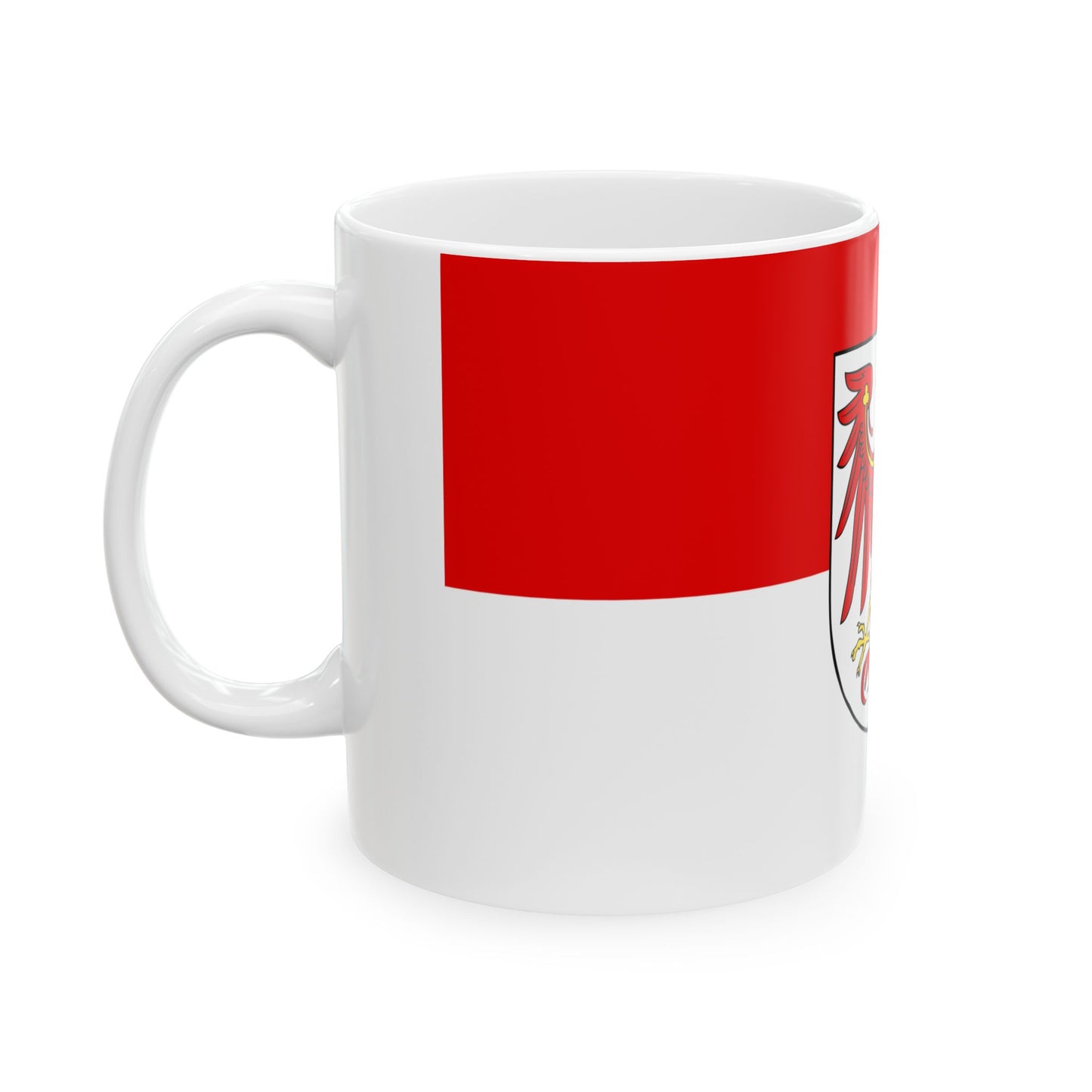Flag of Brandenburg (Germany) White Coffee Mug-Go Mug Yourself