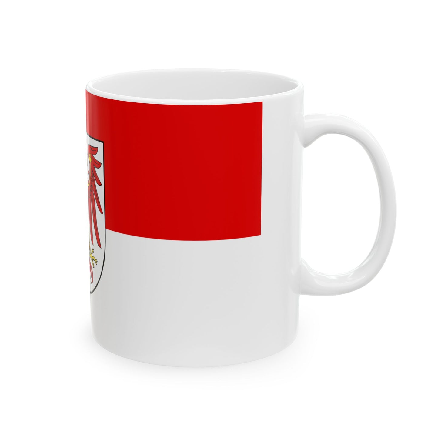 Flag of Brandenburg (Germany) White Coffee Mug-Go Mug Yourself