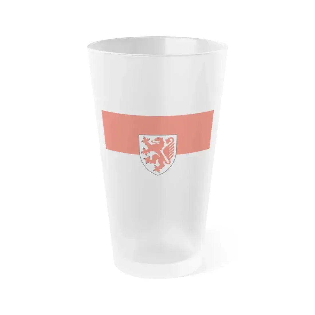 Flag of Braunschweig Germany - Frosted Pint Glass 16oz 16oz Frosted - Go Mug Yourself