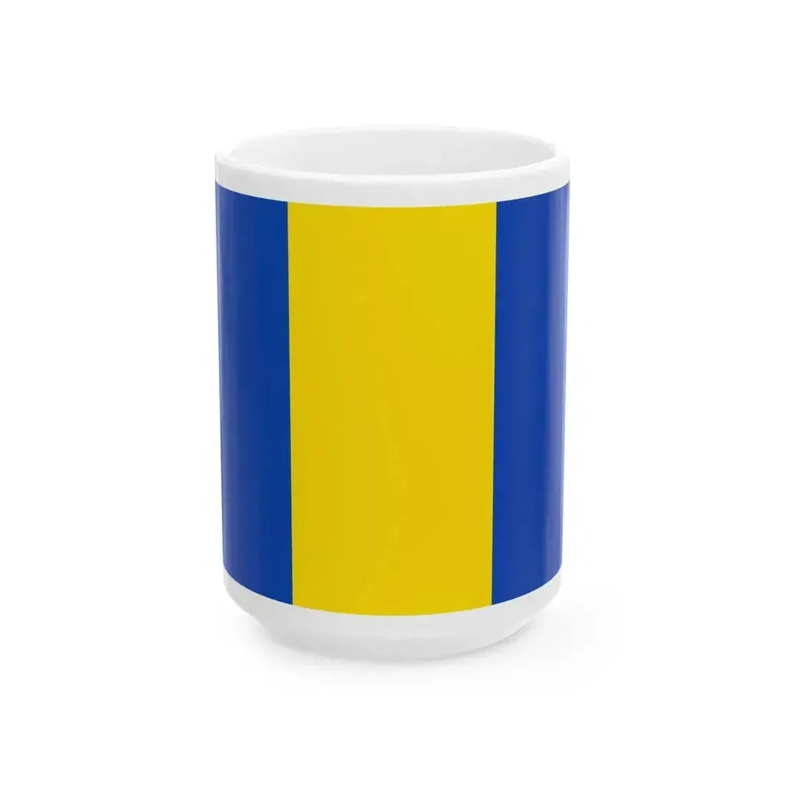 Flag of Brecht (Belgium) White Coffee Mug 15oz - Go Mug Yourself
