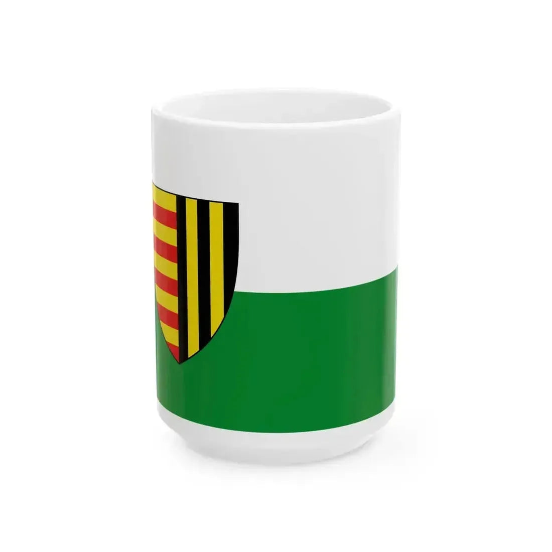 Flag of Bree (Belgium) White Coffee Mug 15oz - Go Mug Yourself