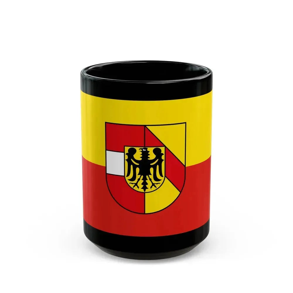Flag of Breisgau Hochschwarzwald Germany - Black Coffee Mug 15oz - Go Mug Yourself