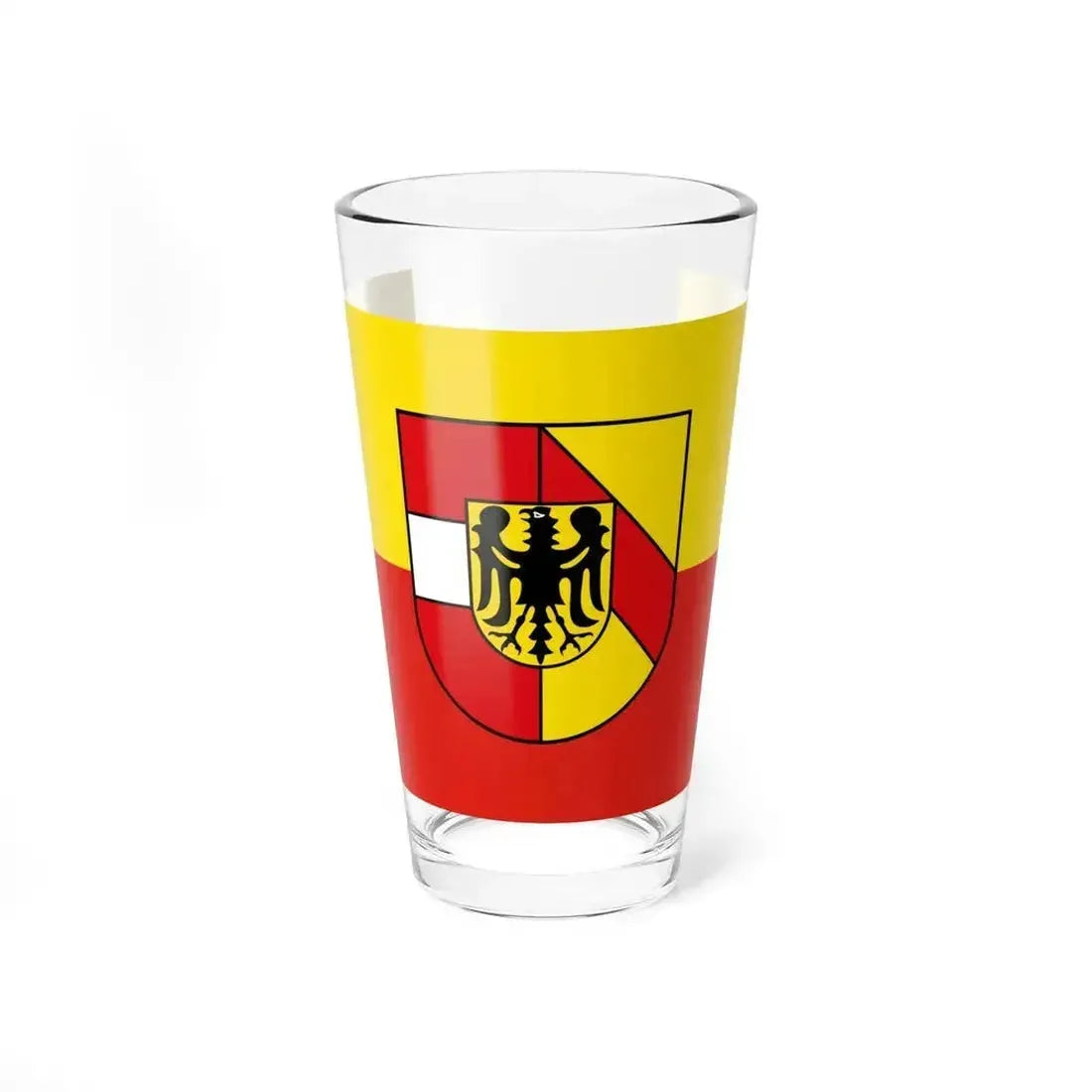 Flag of Breisgau Hochschwarzwald Germany - Pint Glass 16oz 16oz - Go Mug Yourself