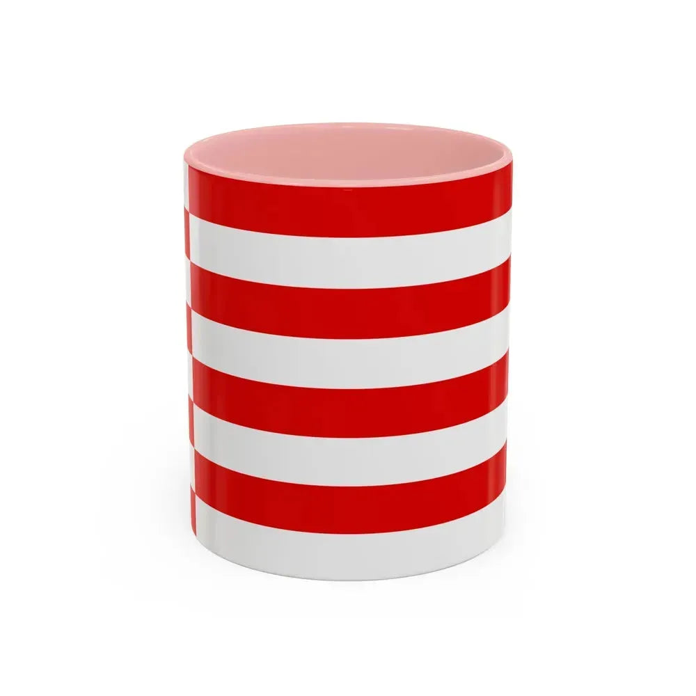 Flag of Bremen Germany - Accent Coffee Mug 11oz Pink - Go Mug Yourself