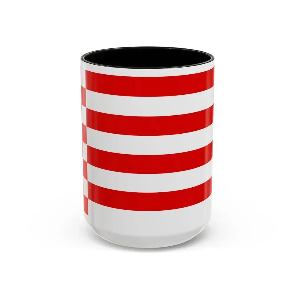 Flag of Bremen Germany - Accent Coffee Mug 15oz Black - Go Mug Yourself