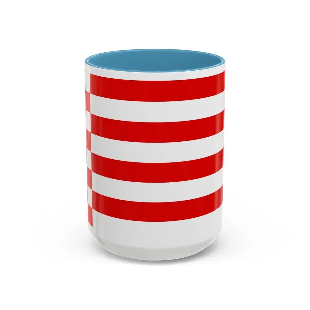 Flag of Bremen Germany - Accent Coffee Mug 15oz Light Blue - Go Mug Yourself