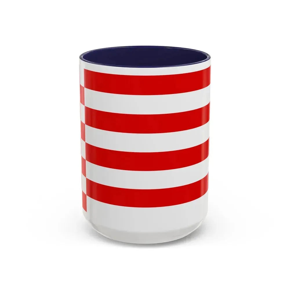 Flag of Bremen Germany - Accent Coffee Mug 15oz Navy - Go Mug Yourself