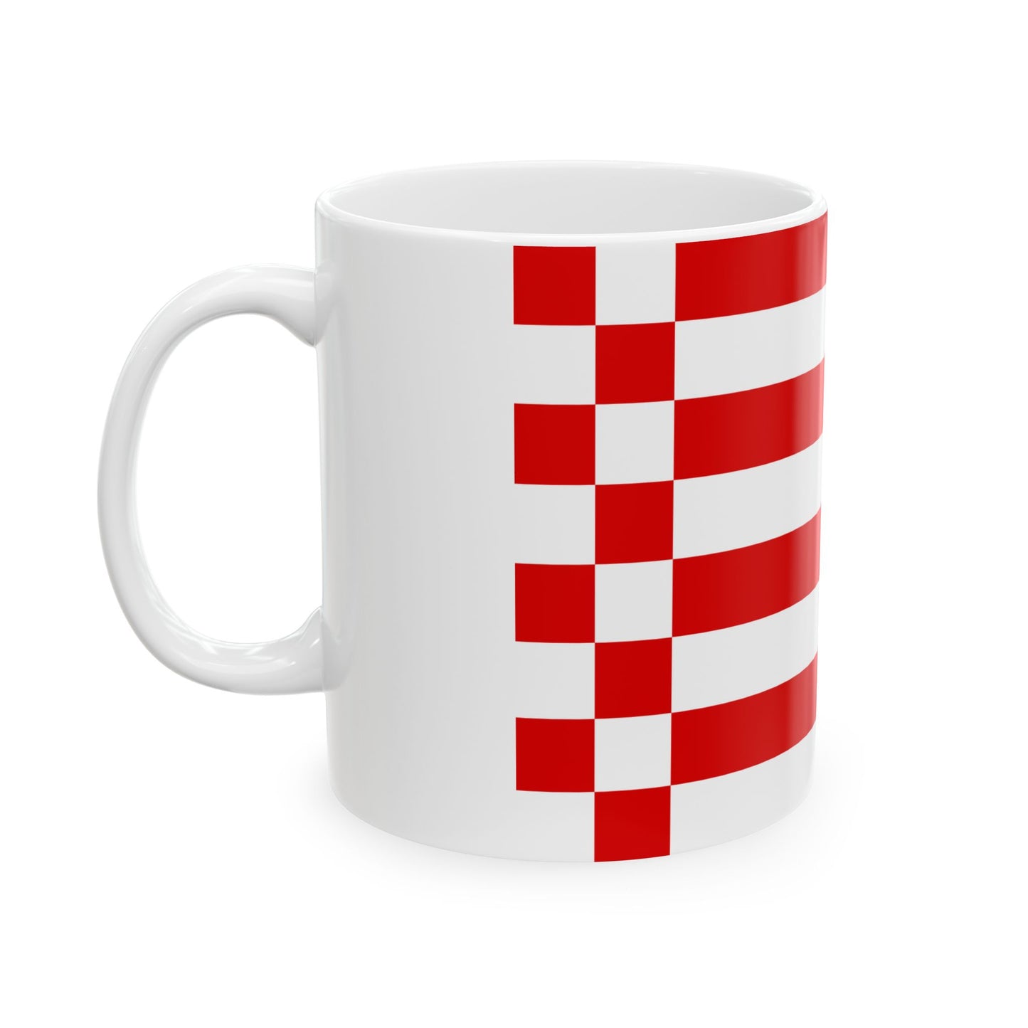 Flag of Bremen (Germany) White Coffee Mug-Go Mug Yourself