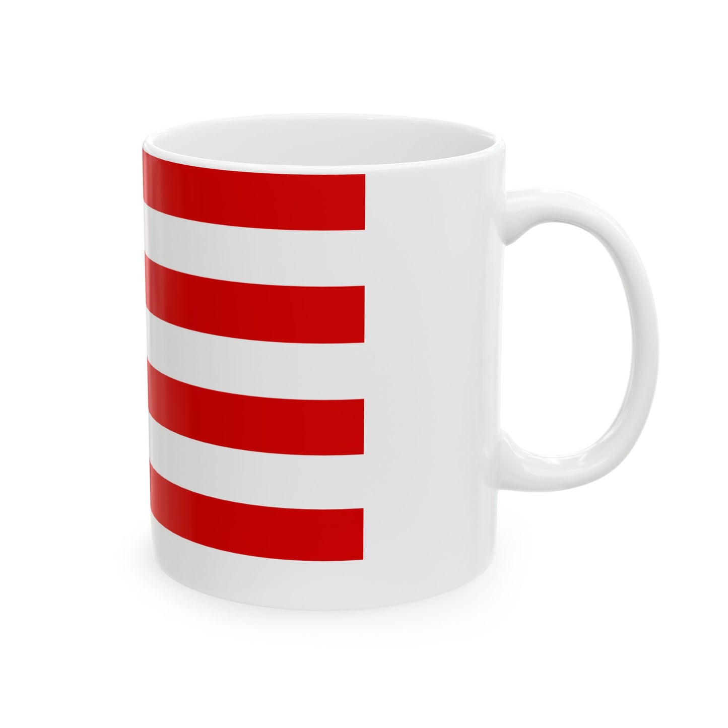 Flag of Bremen (Germany) White Coffee Mug-Go Mug Yourself