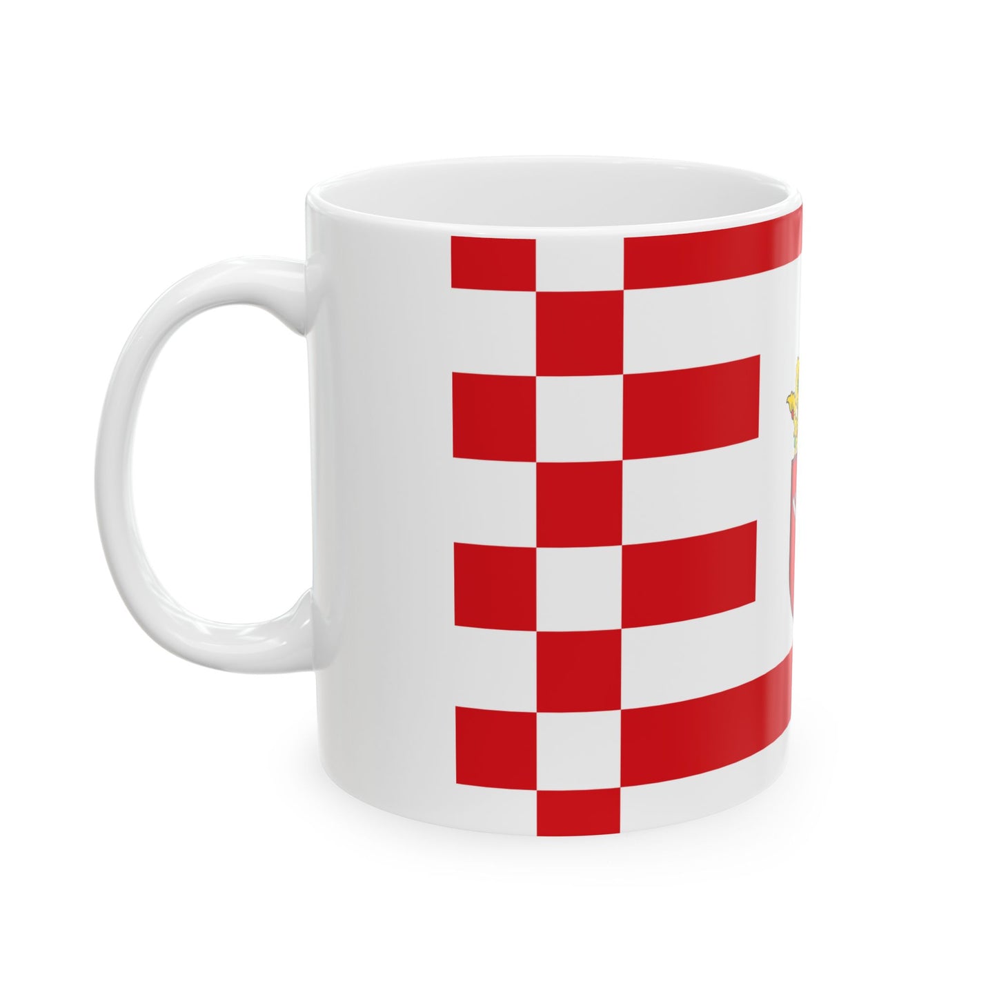 Flag of Bremen middle arms (Germany) White Coffee Mug-Go Mug Yourself