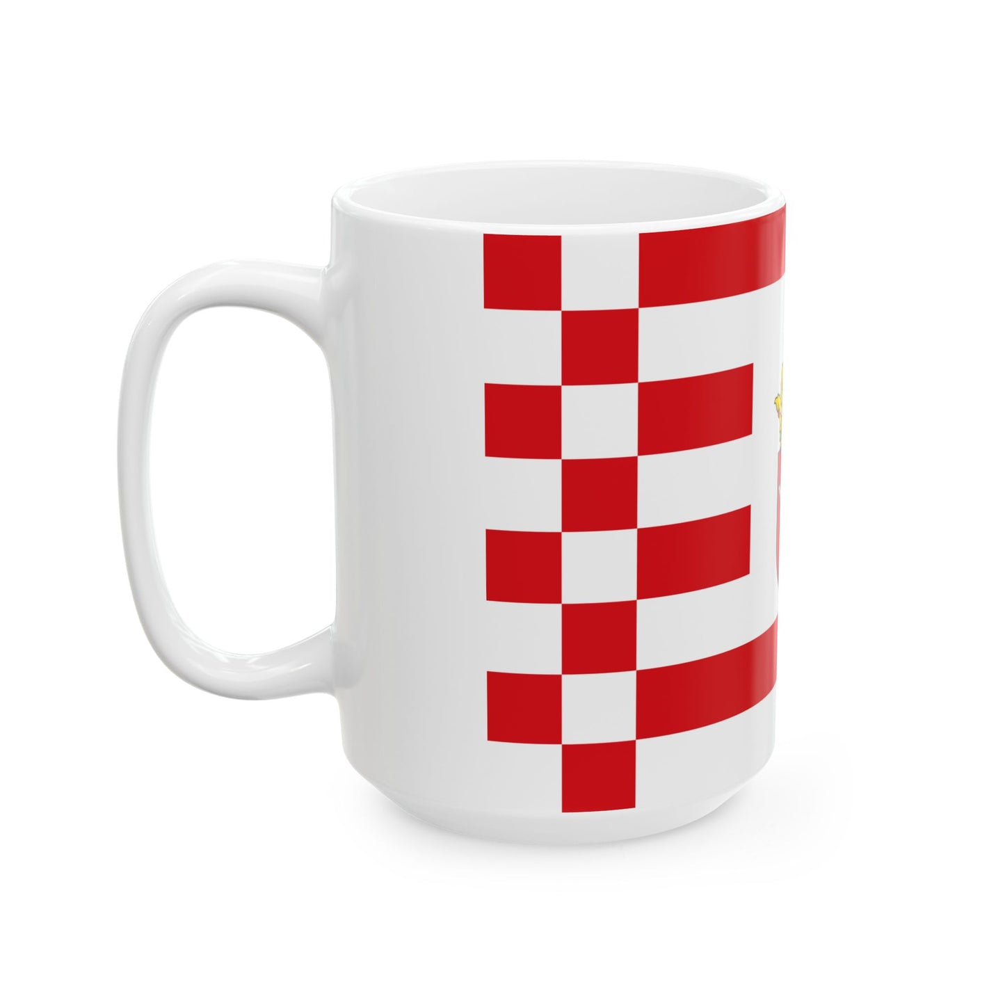 Flag of Bremen middle arms (Germany) White Coffee Mug-Go Mug Yourself