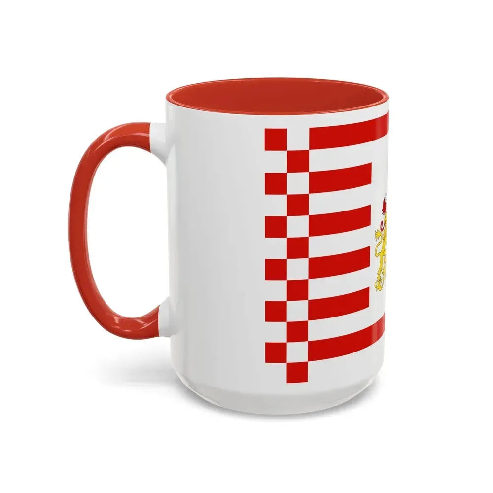 Flag of Bremen with flag arms Germany - Accent Coffee Mug - Go Mug Yourself