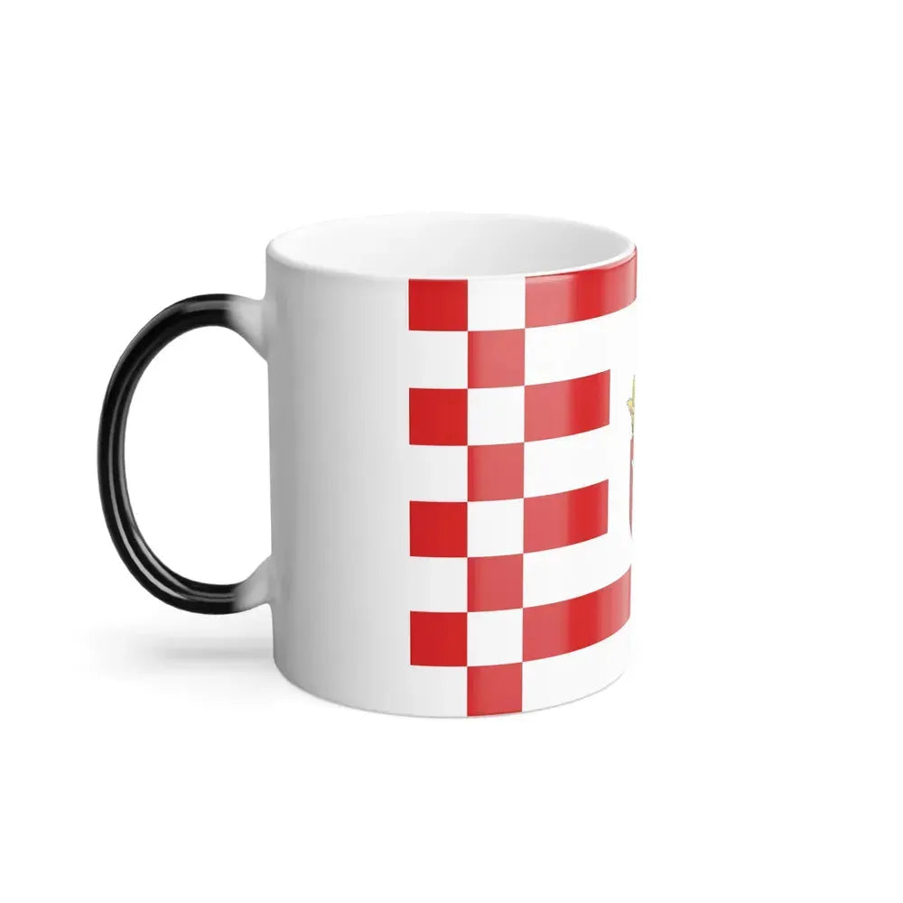 Flag of Bremen with middle arms Germany - Color Changing Coffee Mug - Go Mug Yourself