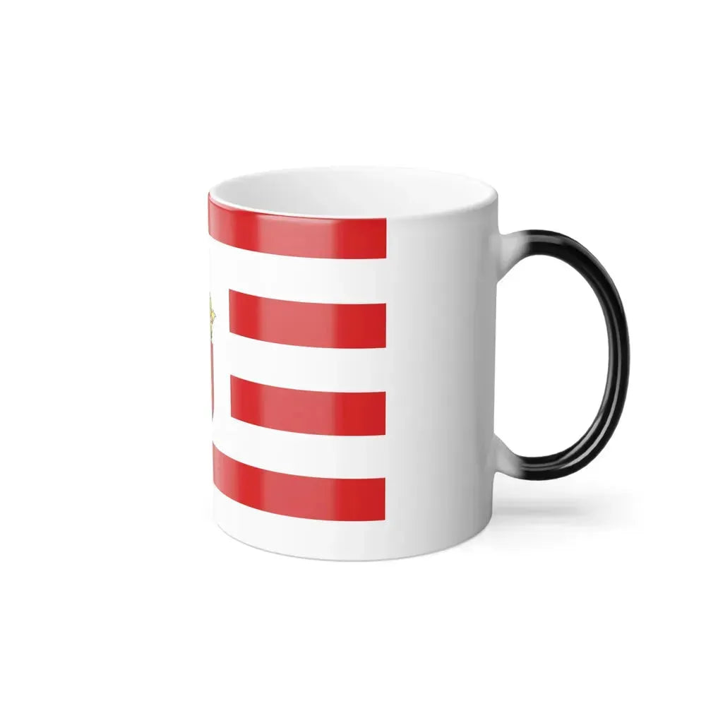 Flag of Bremen with middle arms Germany - Color Changing Coffee Mug - Go Mug Yourself