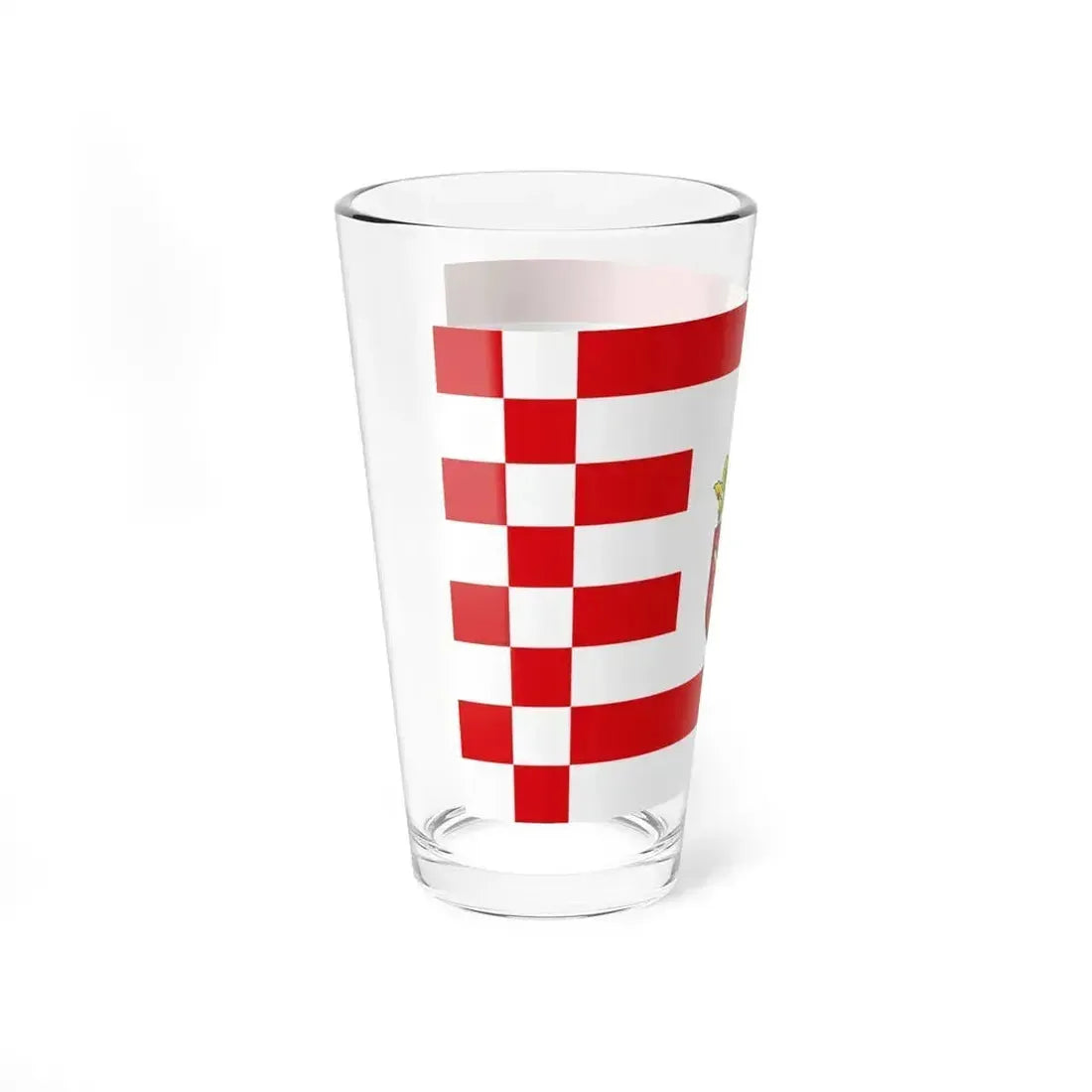 Flag of Bremen with middle arms Germany - Pint Glass 16oz - Go Mug Yourself