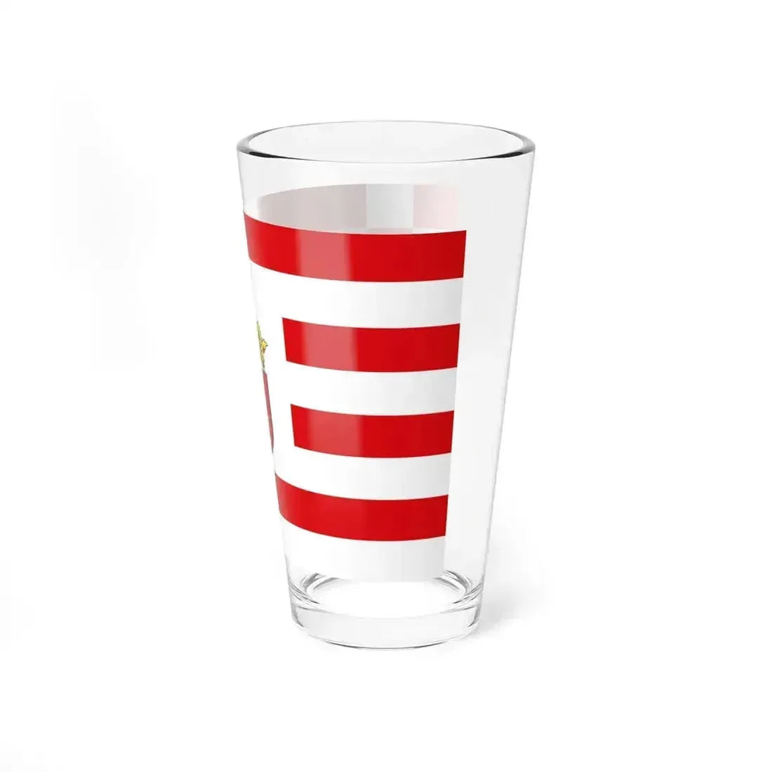 Flag of Bremen with middle arms Germany - Pint Glass 16oz - Go Mug Yourself
